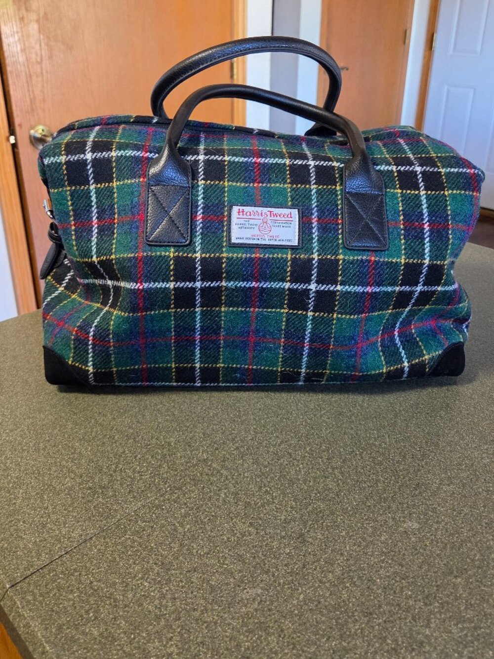 Glen Appin Harris Tweed Plaid Overnight Bag- Like New